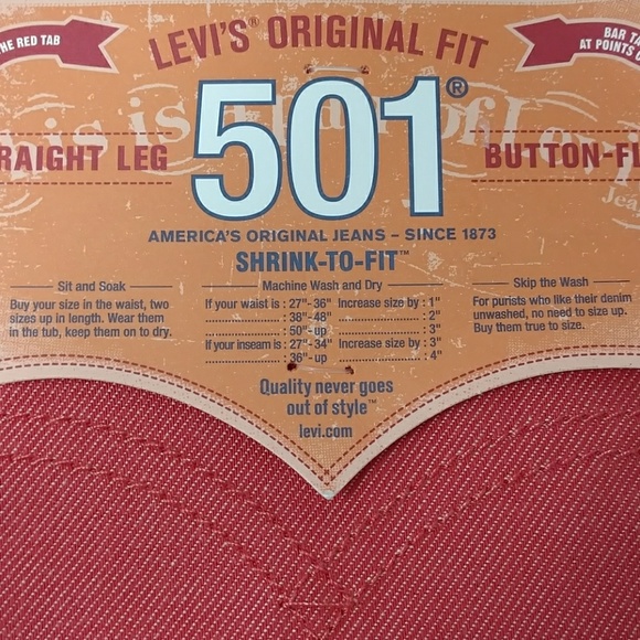 Men's Levi's 501 Button-fly Shrink-To-Fit Jeans - Picture 2 of 8